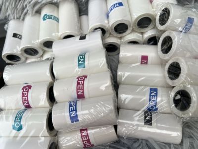 Rouleau autocollant transparent couleur 