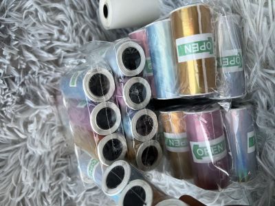 Rouleau autocollant couleur brillant 