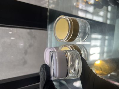 Boîte fermeture acrylique doré 30g