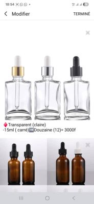Transparent claire 15ml