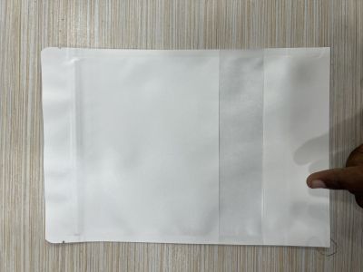 Kraft blanc avec fenêtre 18x26